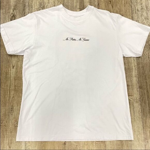 Rokit No Pain No Game Tee In White - Picture 2 of 3